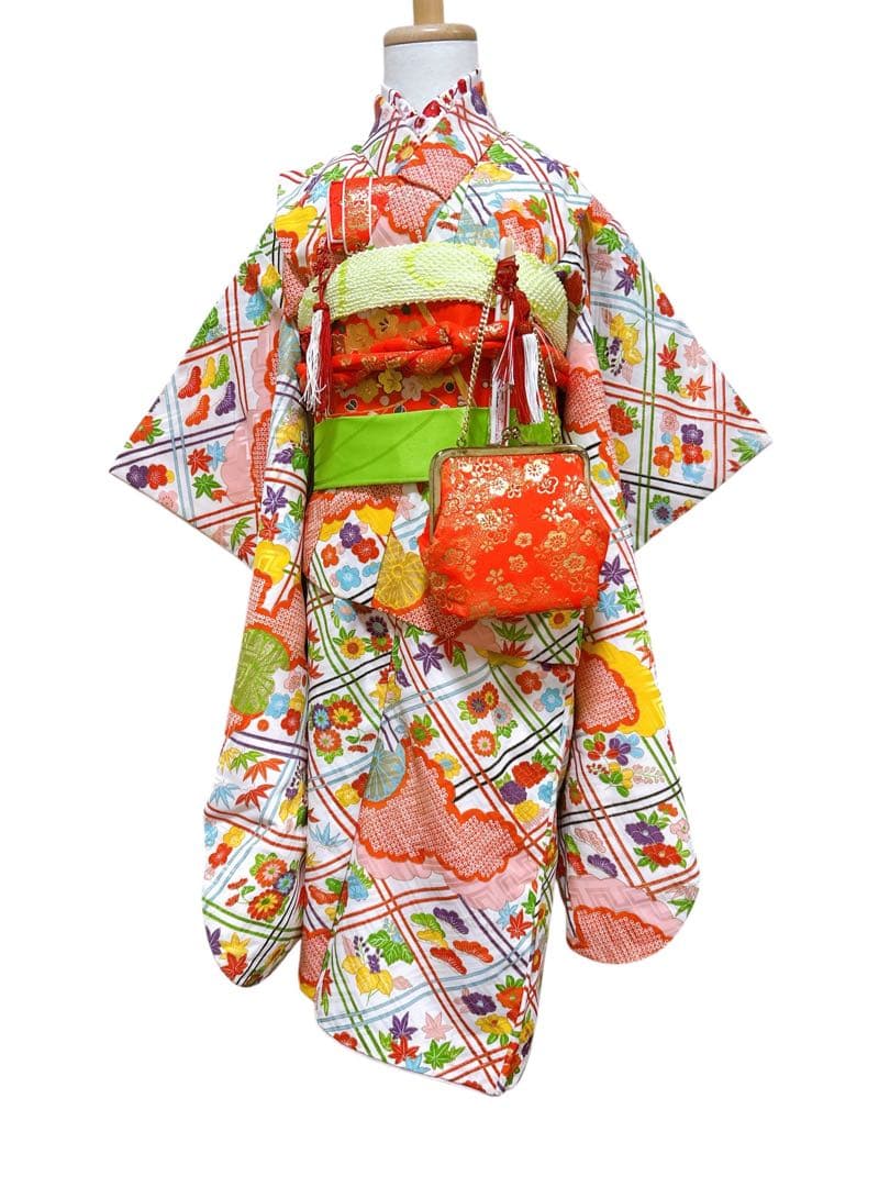 5歳レトロ着物♡七五三　女の子　フルセット　一式　アンティーク　小さめ
