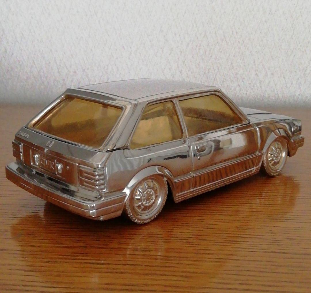再値下げ（金属製）HONDA CIVIC 小物入れ（オルゴール付き）1983年製