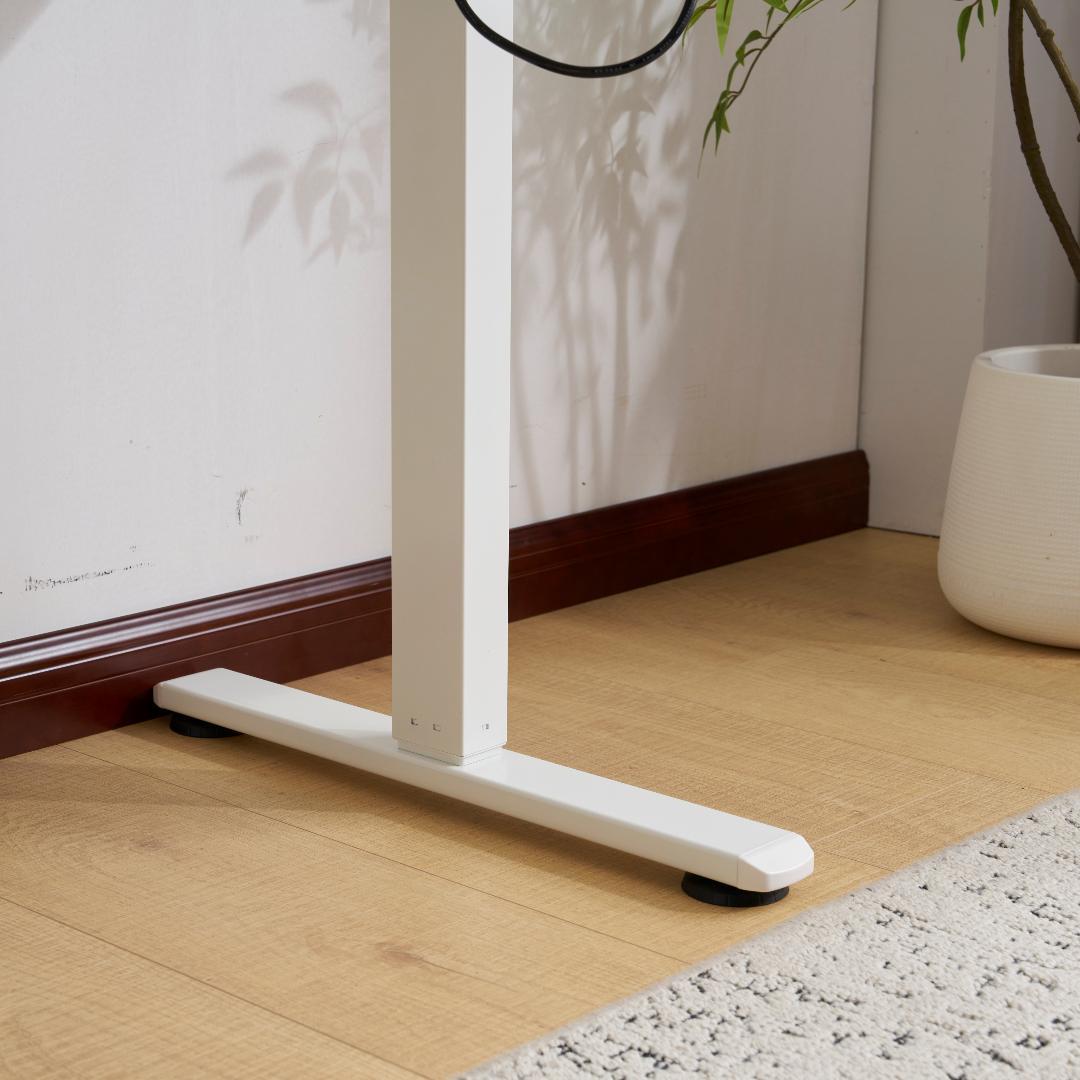 【白】電動昇降デスク スタンディングデスク 電動 幅140cm 昇降式テーブル