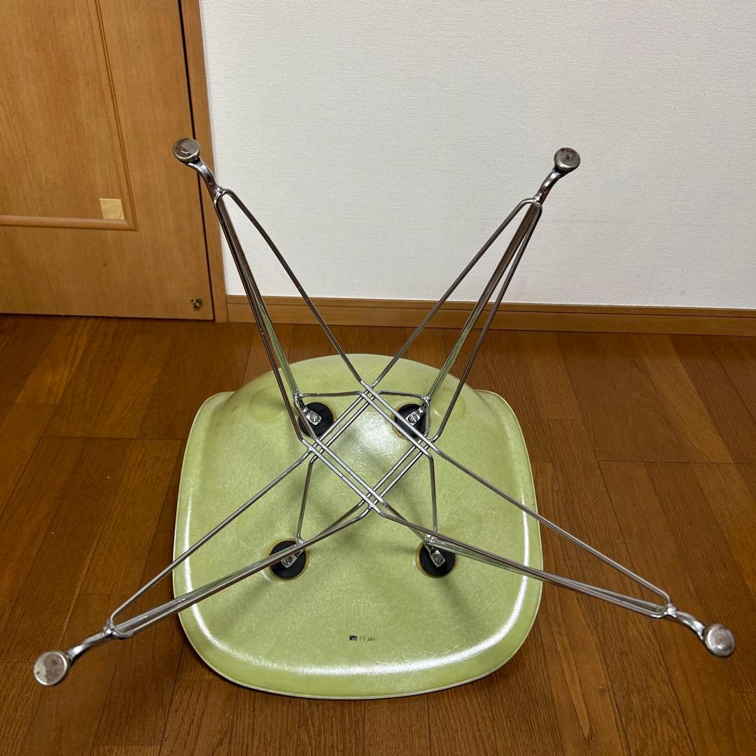 イームズ　MODERNICA サイドシェルチェア エッフェルベース　グリーン