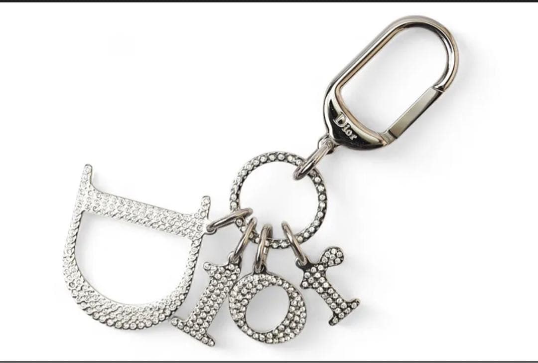 Dior クリスタル装飾 キーホルダー　キーリング　付属品完備　年末セール