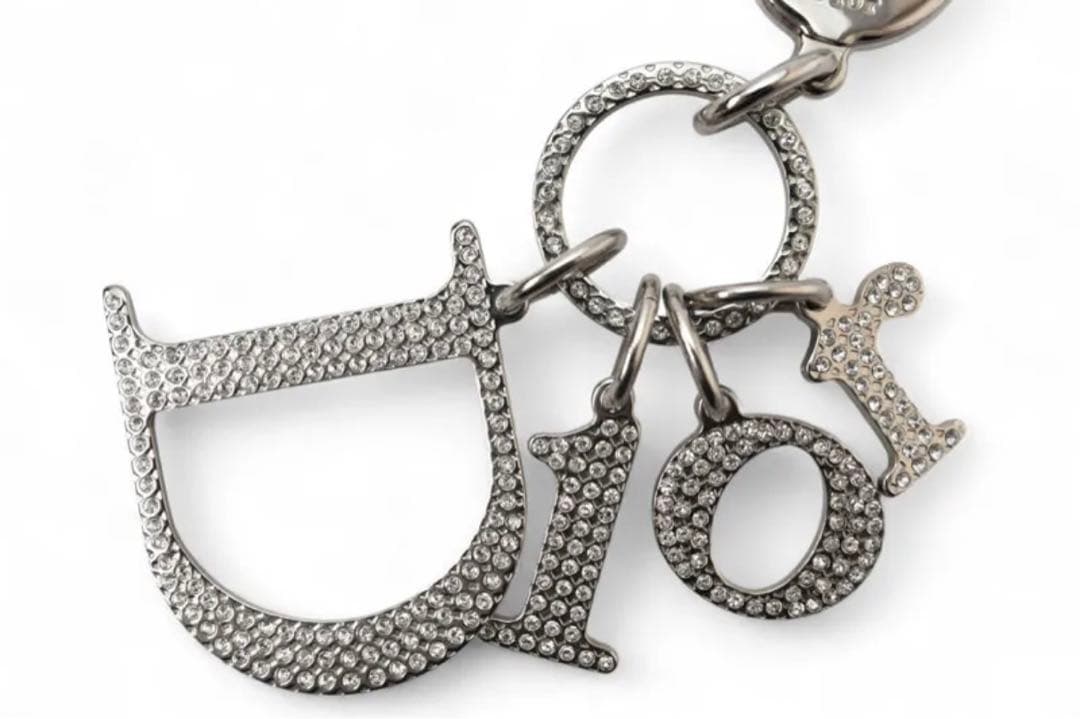 Dior クリスタル装飾 キーホルダー　キーリング　付属品完備　年末セール