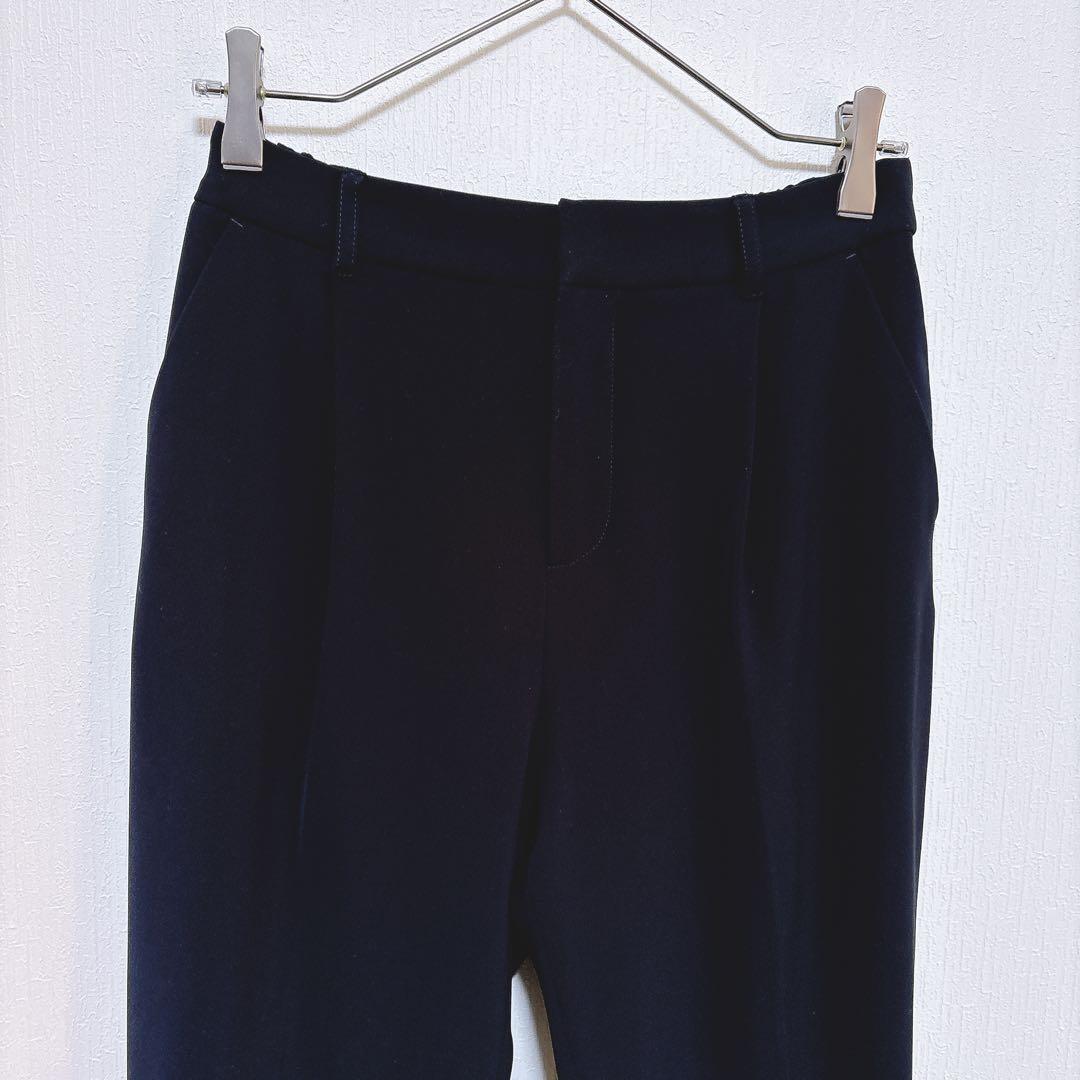 ゆに【インディヴィ】美品 ノーカラー パンツスーツ フォーマル