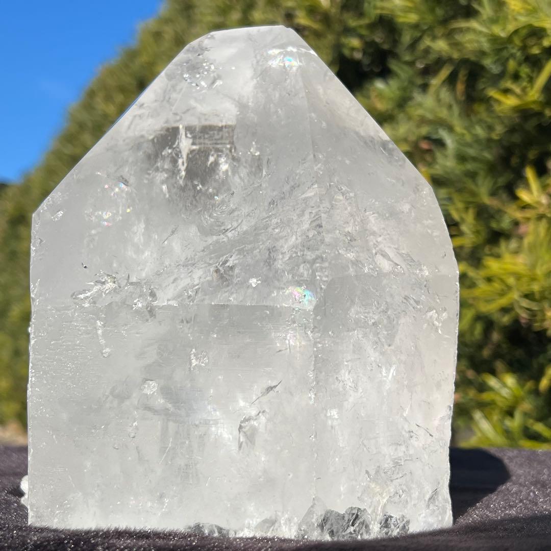 ✳️超破格‼️大迫力✨訳あり商品✨ハイクオリティ✨虹入り 水晶 六角柱 原石 天然石