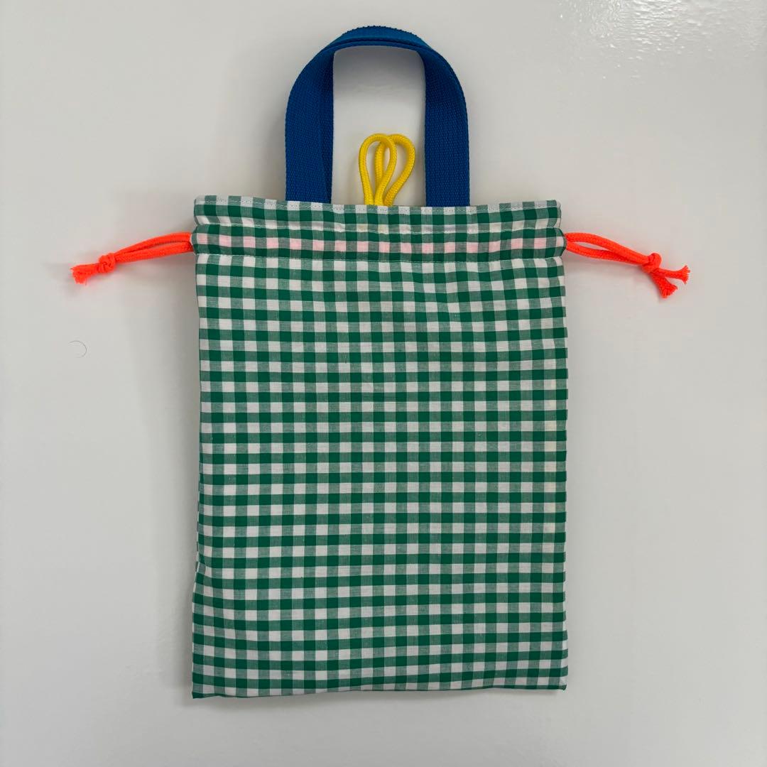 【ぽむ】レッスンバッグ　上履き入れ　体操服袋