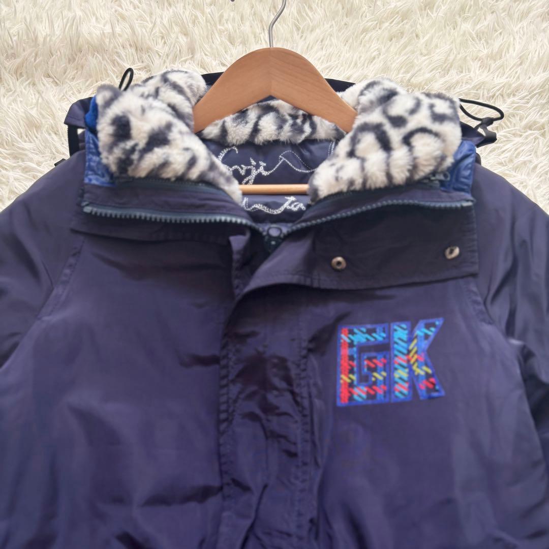 美品 伊太利屋 3WAY ダウンコート インナーダウン Mサイズ 紺 近年モデル