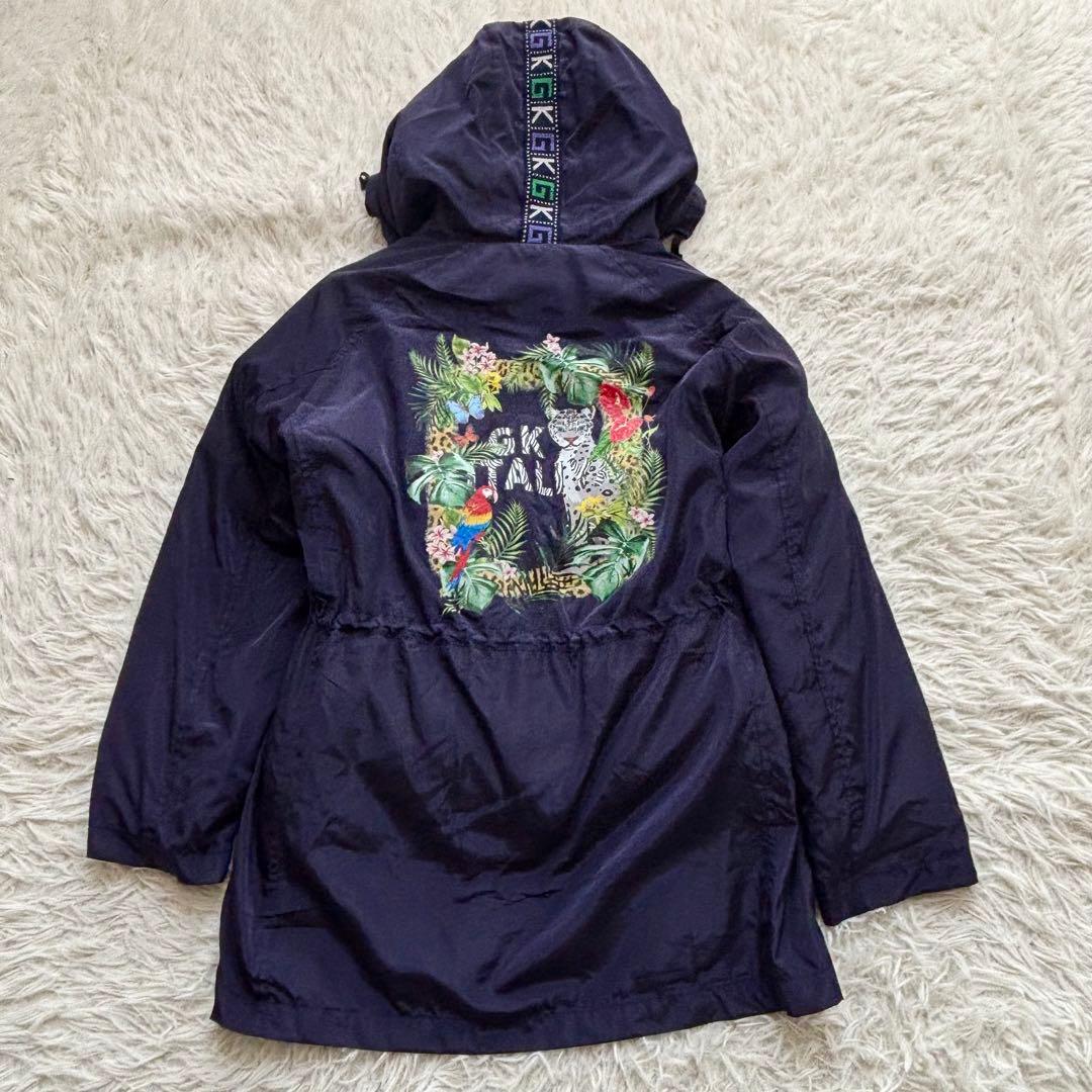 美品 伊太利屋 3WAY ダウンコート インナーダウン Mサイズ 紺 近年モデル