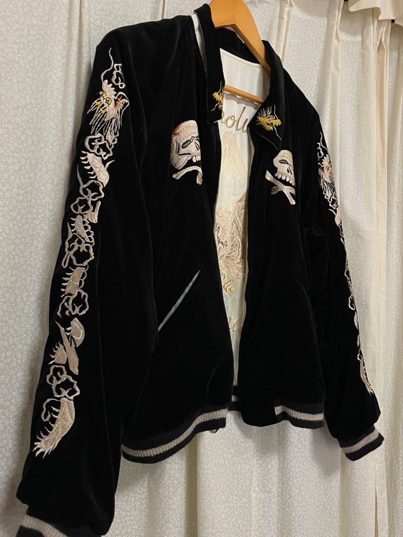 ★美品　テーラー東洋 スカジャン 港商スペシャル 別珍 髑髏