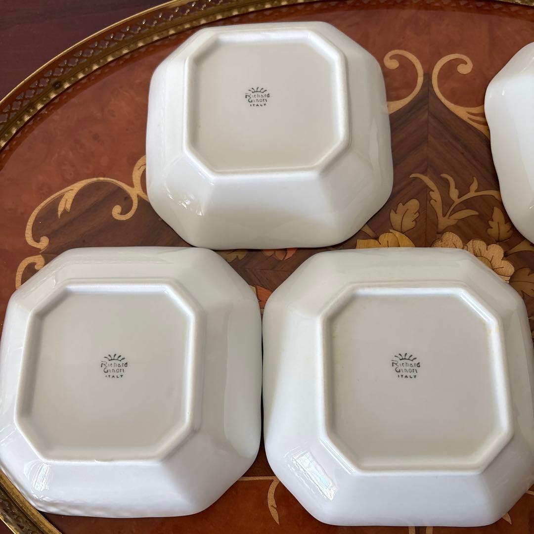 リチャードジノリ　スクエアプレイト5客