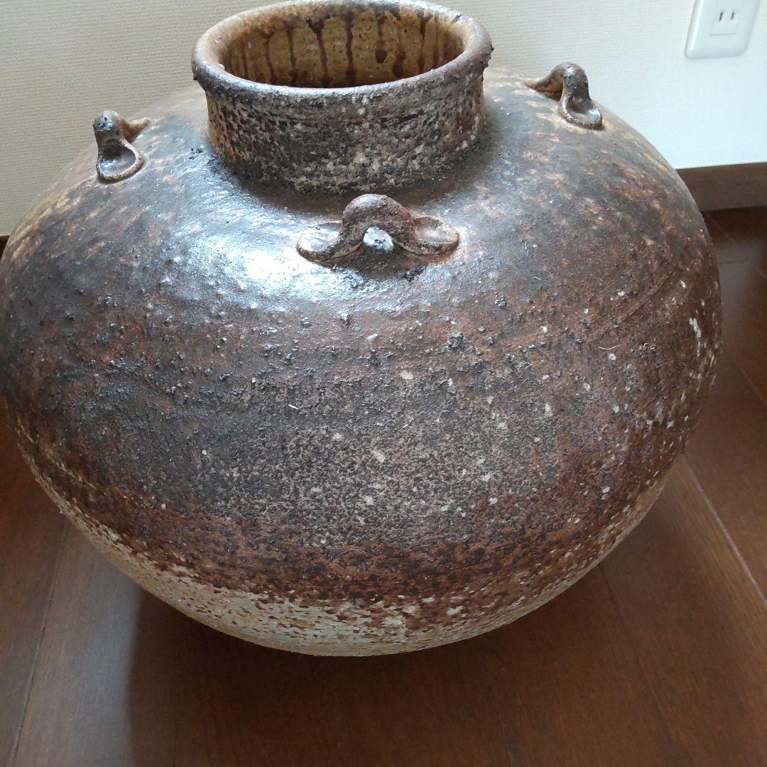 耳つき　壺　50　備前焼