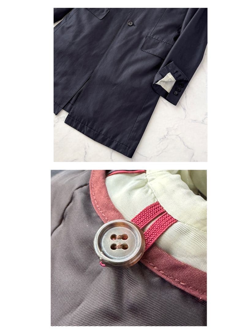 Paul Smith ポールスミス ステンカラー コート ネイビー 紺 M