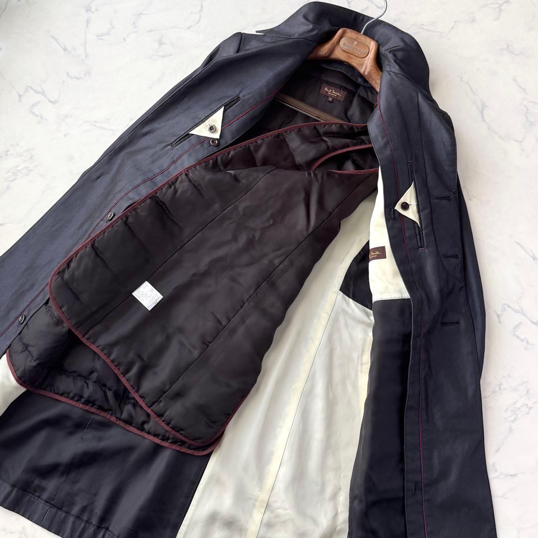 Paul Smith ポールスミス ステンカラー コート ネイビー 紺 M