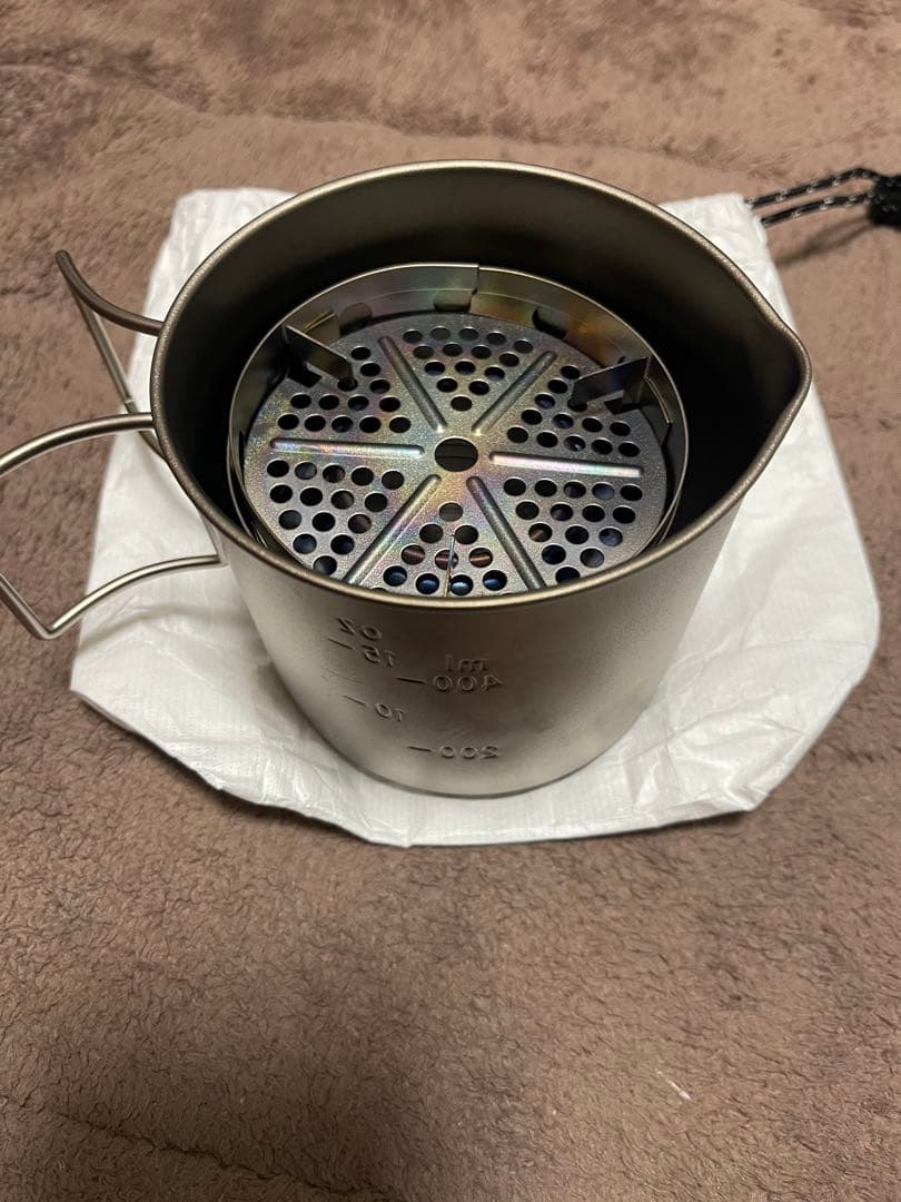 エバニュー チタンアルコールストーブ コッヘル アルコール容器3点セット