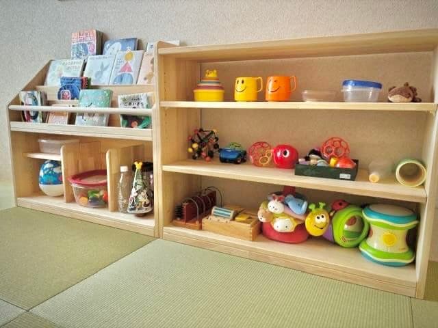 絵本棚、おもちゃ棚セット　　30日発送