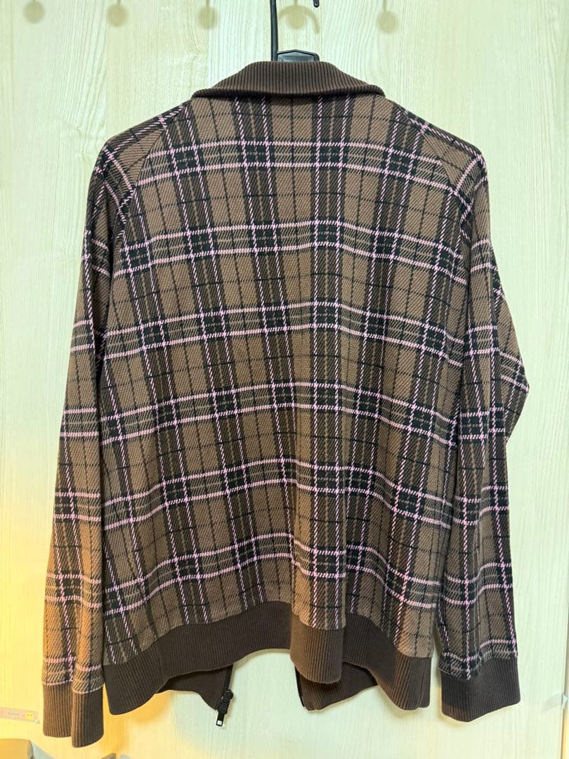 FRED PERRY ブラウン チェック ジャンパー M