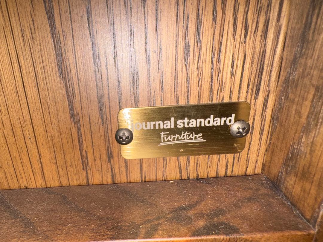 【値下げ】ジャーナルスタンダードファニチャー／木製シェルフ／引き出し付き