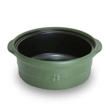 【美品✿未使用】セラポット 23cm モスグリーン 浅型深型セット