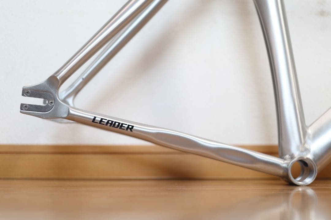 ★ LEADER BIKE リーダーバイク725 ピスト フレーム ブルーラグ
