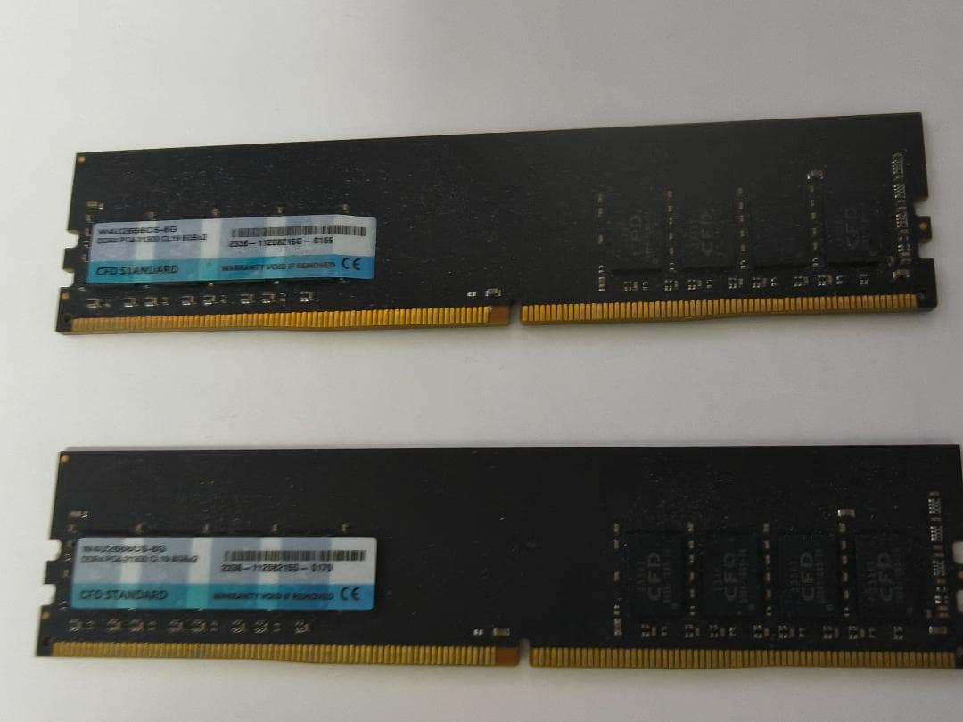 CFD DDR4 8GB メモリ 2枚セット