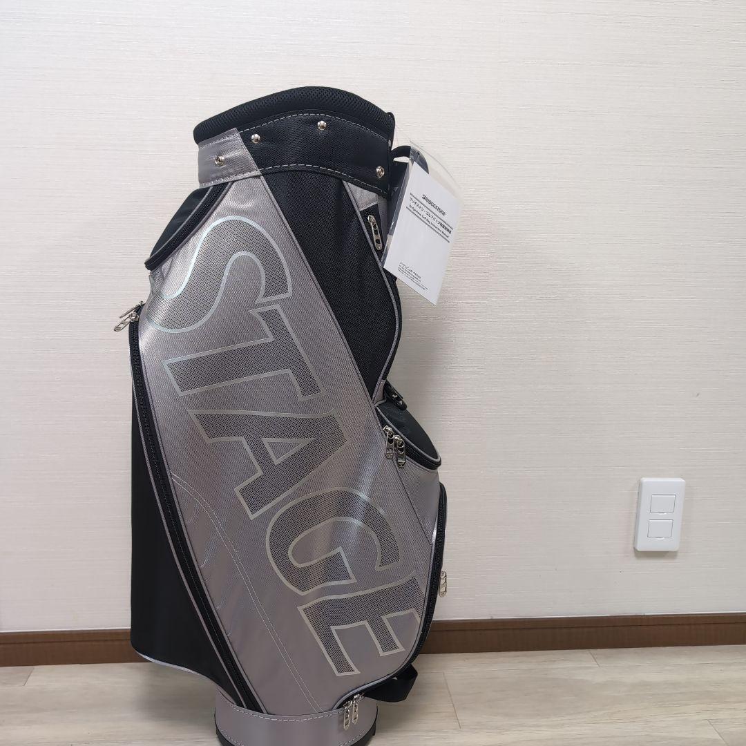 【新品4月購入品】 TourStage キャディバッグ シルバー/ブラック