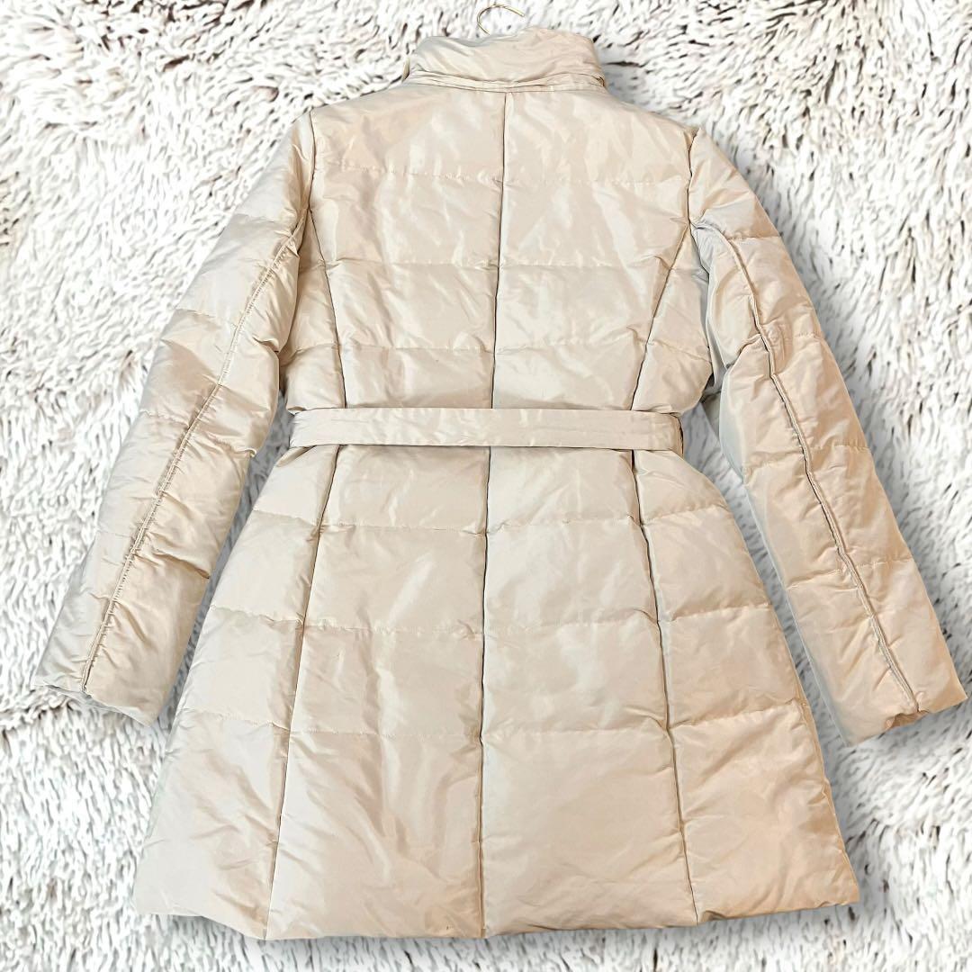 ◆23区◆ダウンコート 40 LIMONTA生地 玉虫色パールベージュ　927E