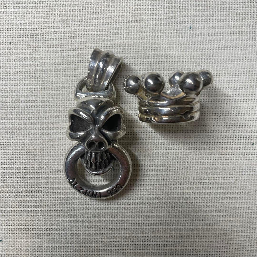 【ALZUNI】アルズニ ペンダントトップ（クラウンスカル）：シルバー950