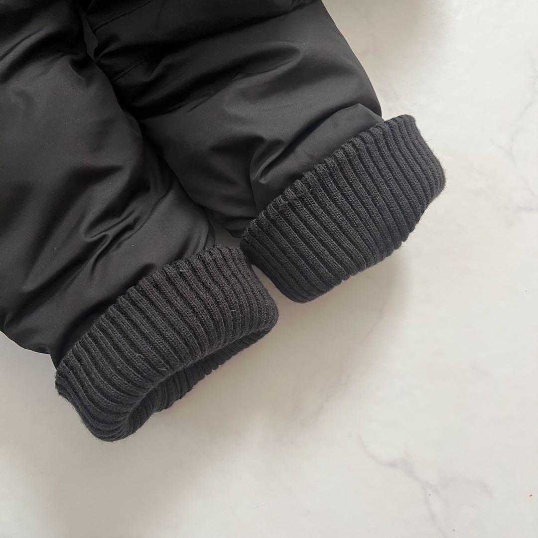 ローレンラルフローレン　ダウンコート　ショールカラー　フード　ロング　黒　M相当