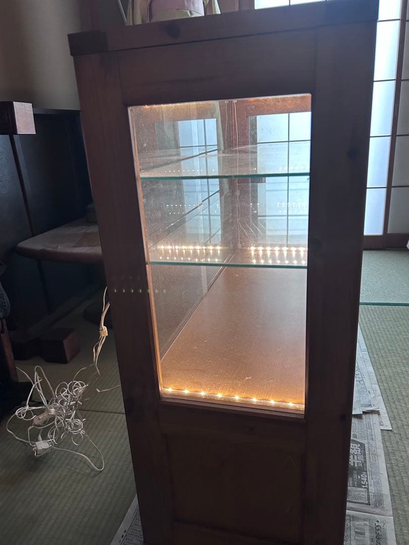 ガラスショーケース 食器棚 ガラス キャビネット