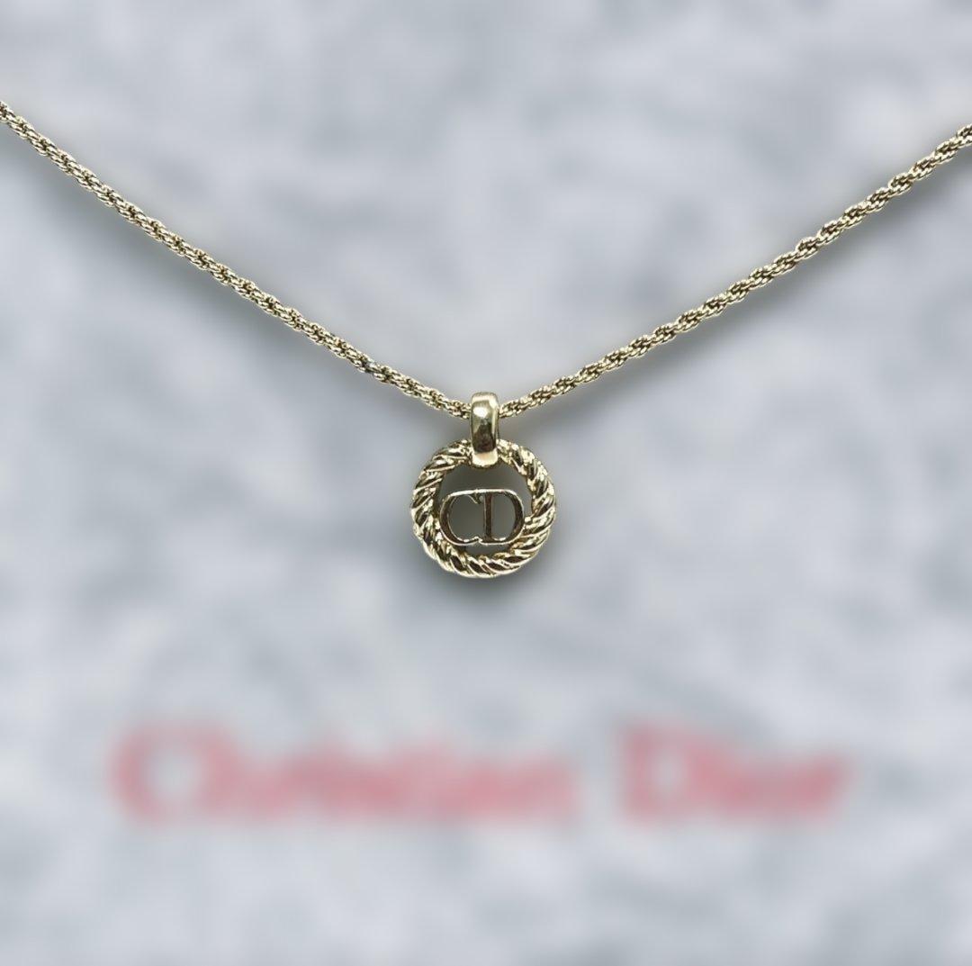 極美品 Christian Dior ディオール ロープデザイン ネックレス