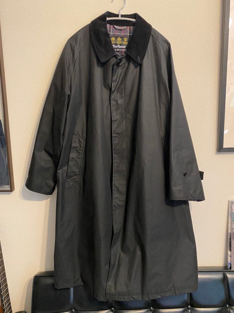 美品★Barbour lechoppe別注バルカラーコートルショップバブアー黒