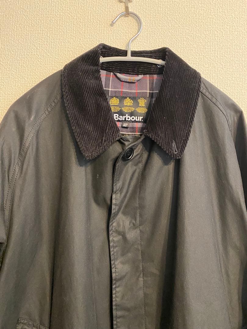 美品★Barbour lechoppe別注バルカラーコートルショップバブアー黒