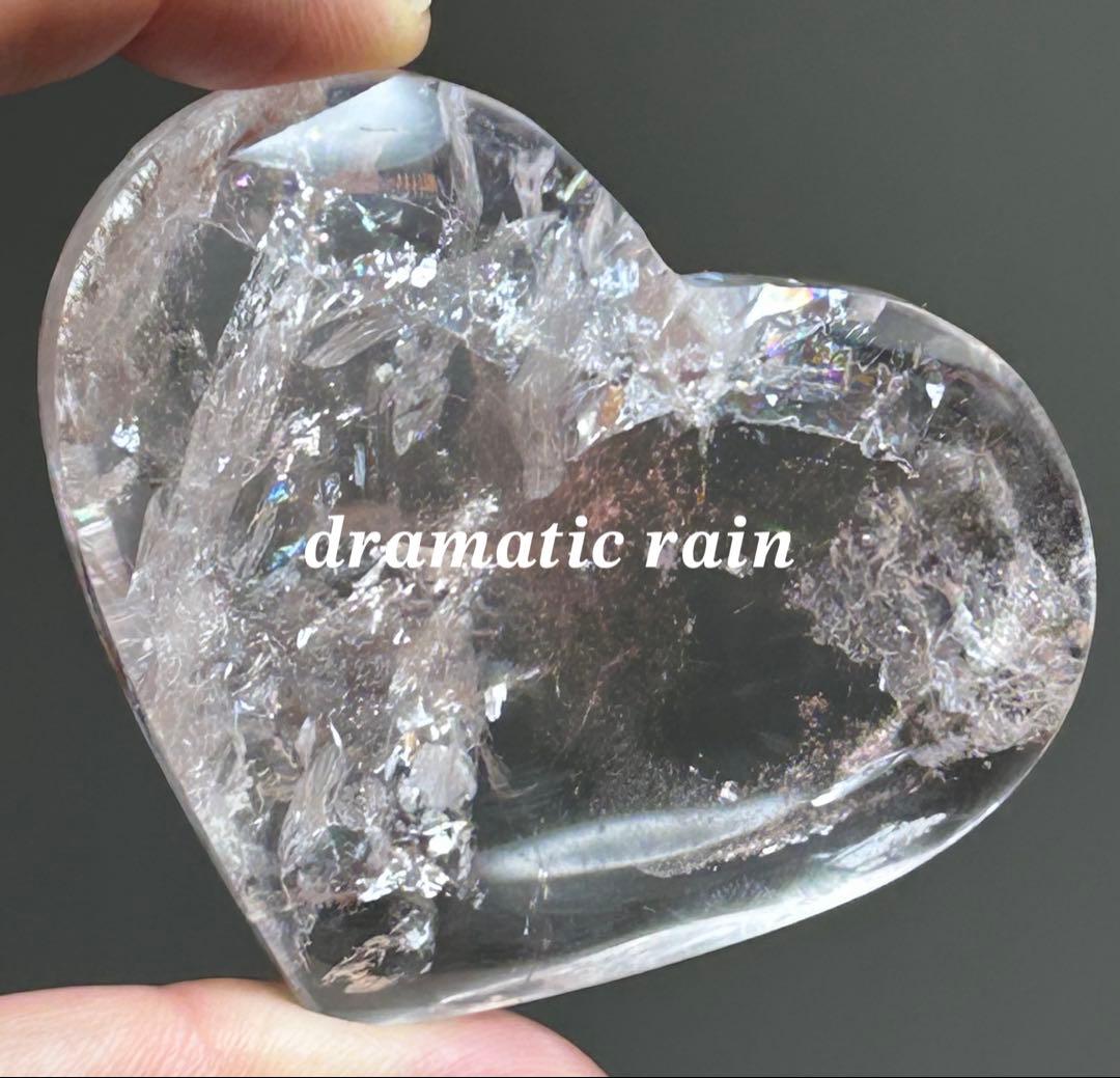 ピンククォーツ ハート 天然石 置物