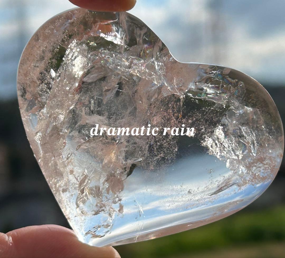 ピンククォーツ ハート 天然石 置物