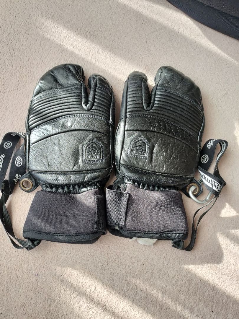 Hestra レザー ミトン グローブ サイズ9➕️ロイシュグローブカバー付き