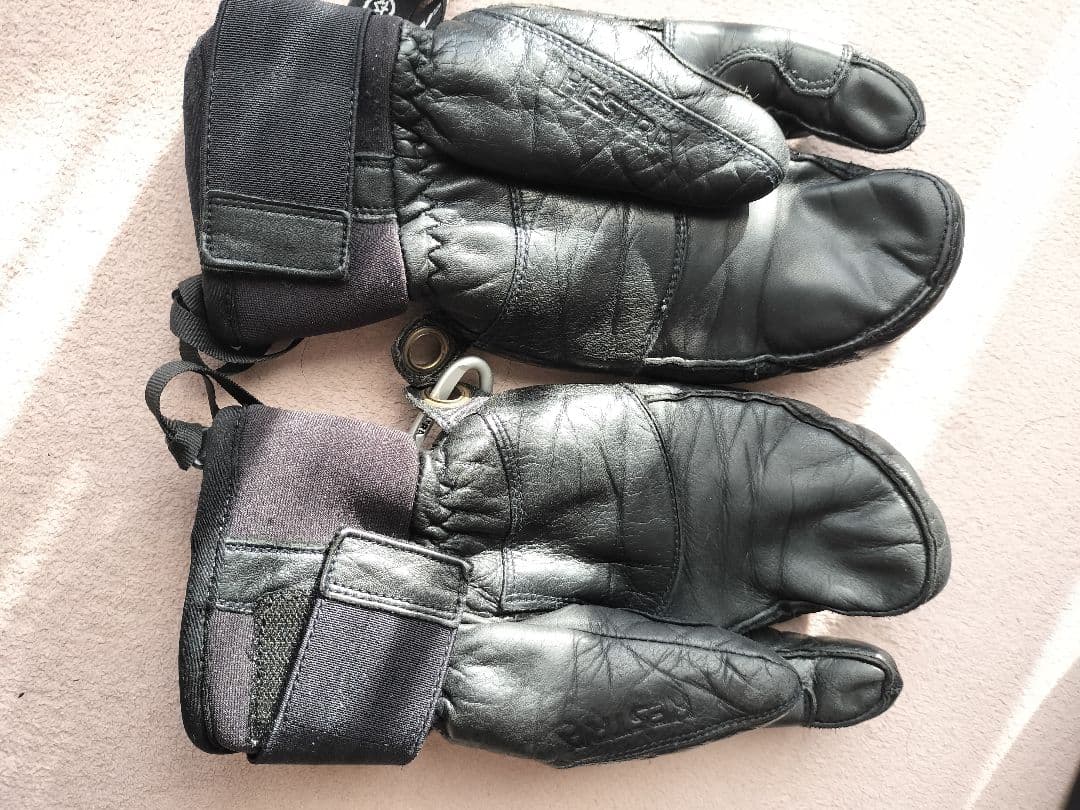 Hestra レザー ミトン グローブ サイズ9➕️ロイシュグローブカバー付き