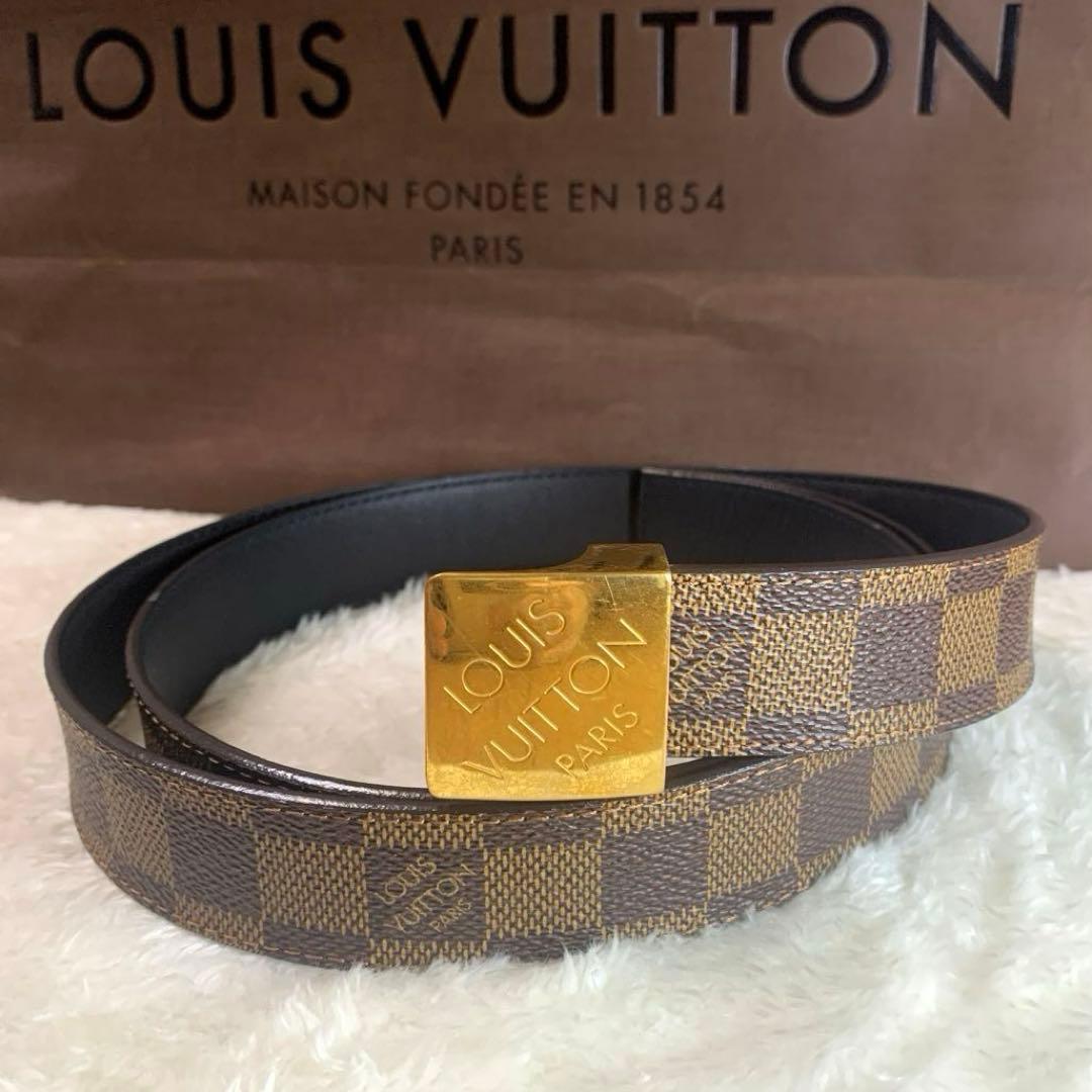 ルイヴィトン LOUIS VUITTON ダミエ サンチュール キャレ ベルト