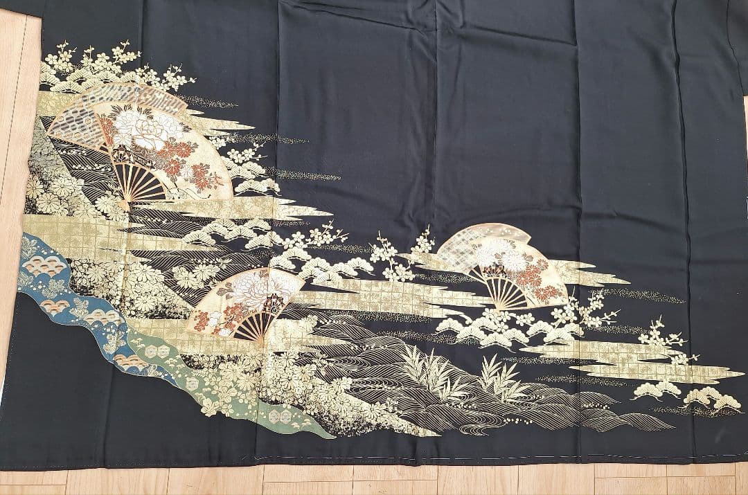 着物リメイクワンピース3705