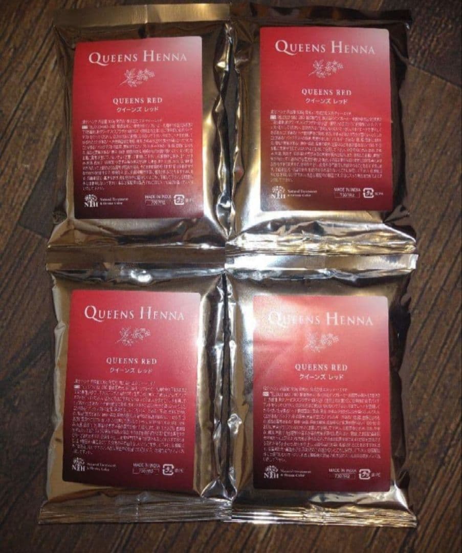 新品　クイーンズ・ヘナ　 Queens　Henna RED 4パック