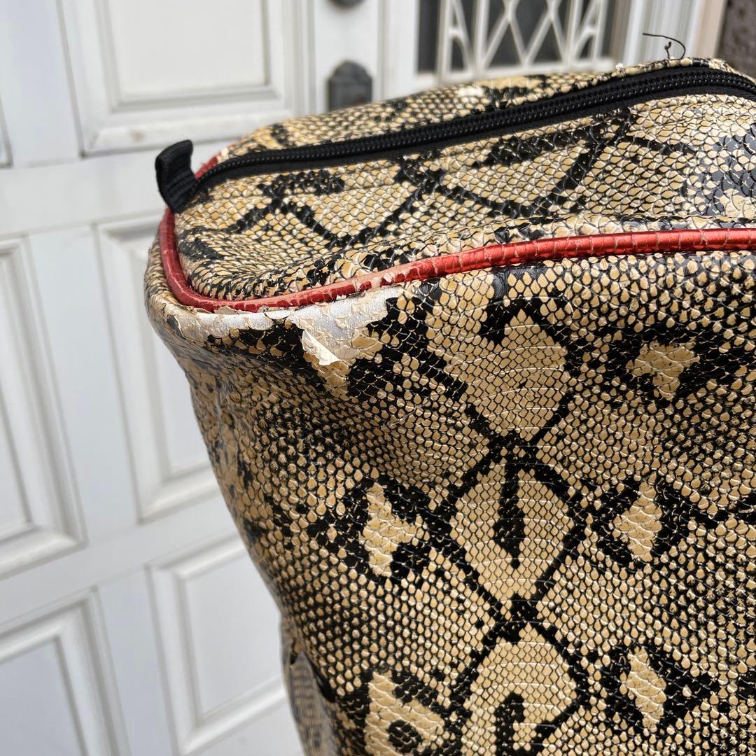 【レア柄】TaylorMadeテーラーメイド キャディバッグ フード付 蛇柄