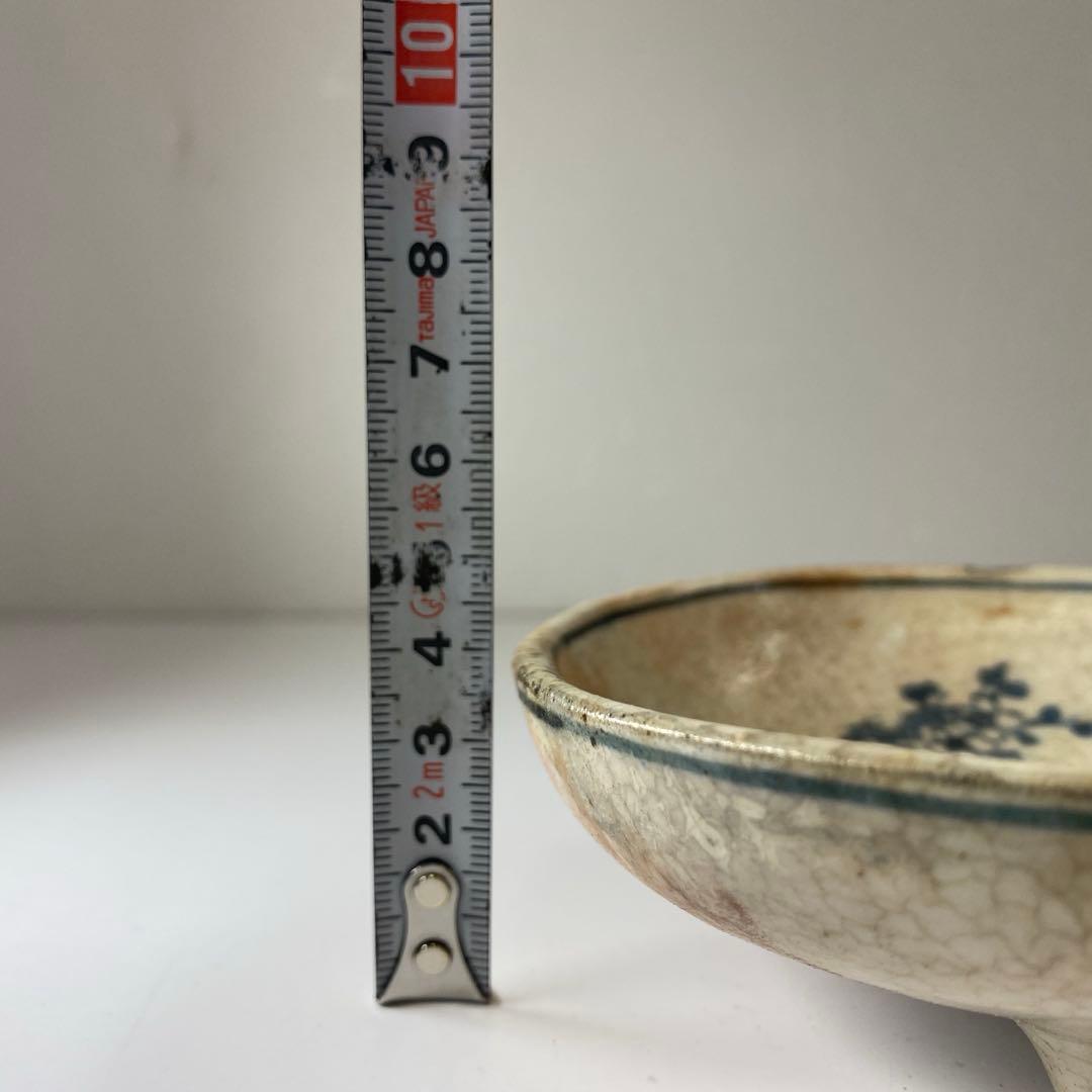 青木木米　古染付写　瓢箪形皿　幅20.5㎝　タトチ　東な7-0409☆2F