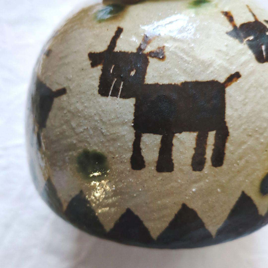 新品 工房十鶴さんのランプシェード やちむん 16cm大 ① 作家もの