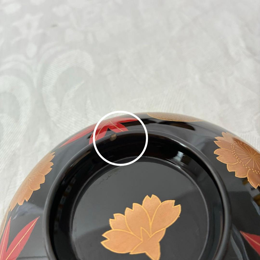 最終価格★【未使用級】 山中塗 漆器 吸物椀 春秋 雑煮碗 正月