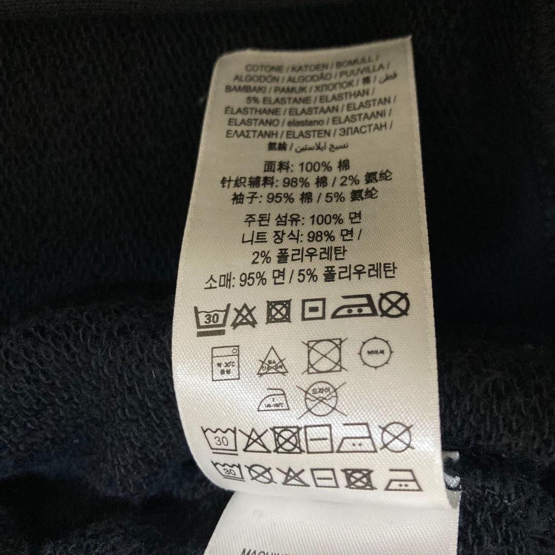 美品 BURBERRY バーバリー ノバチェック ジップパーカー スウェット 黒