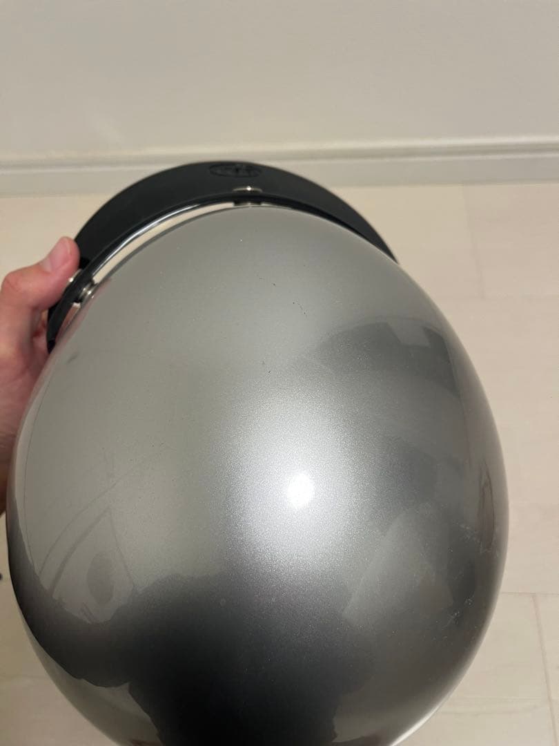 BELL ジェットヘルメット 500-TX シルバー M バイザー付き