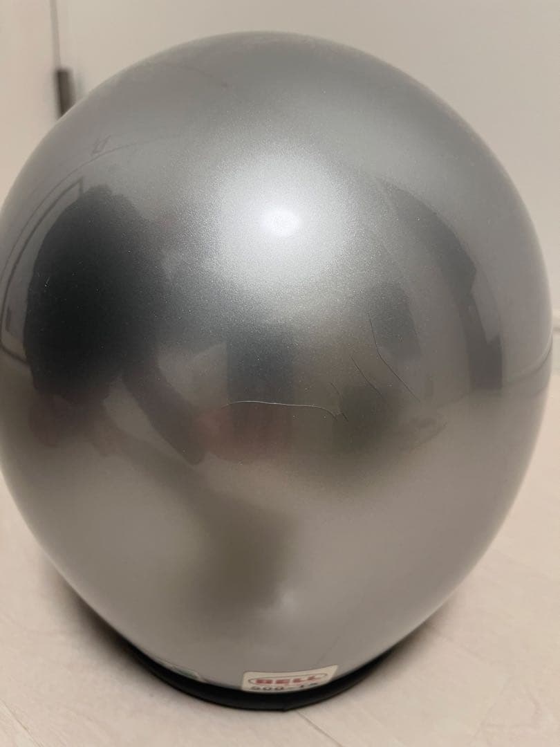 BELL ジェットヘルメット 500-TX シルバー M バイザー付き