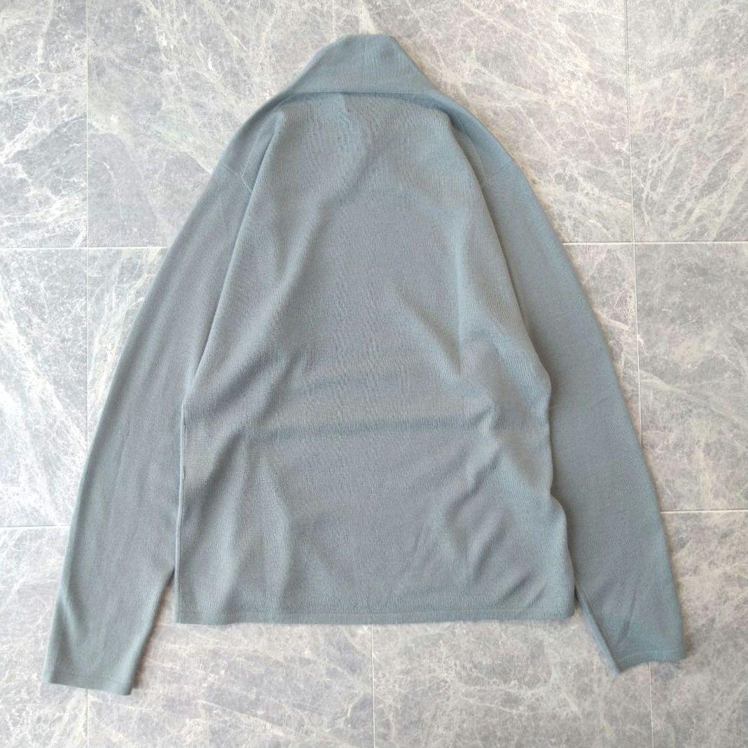 033 ヨーガンレール カシミヤ100% ハイネックニット セーター グリーン