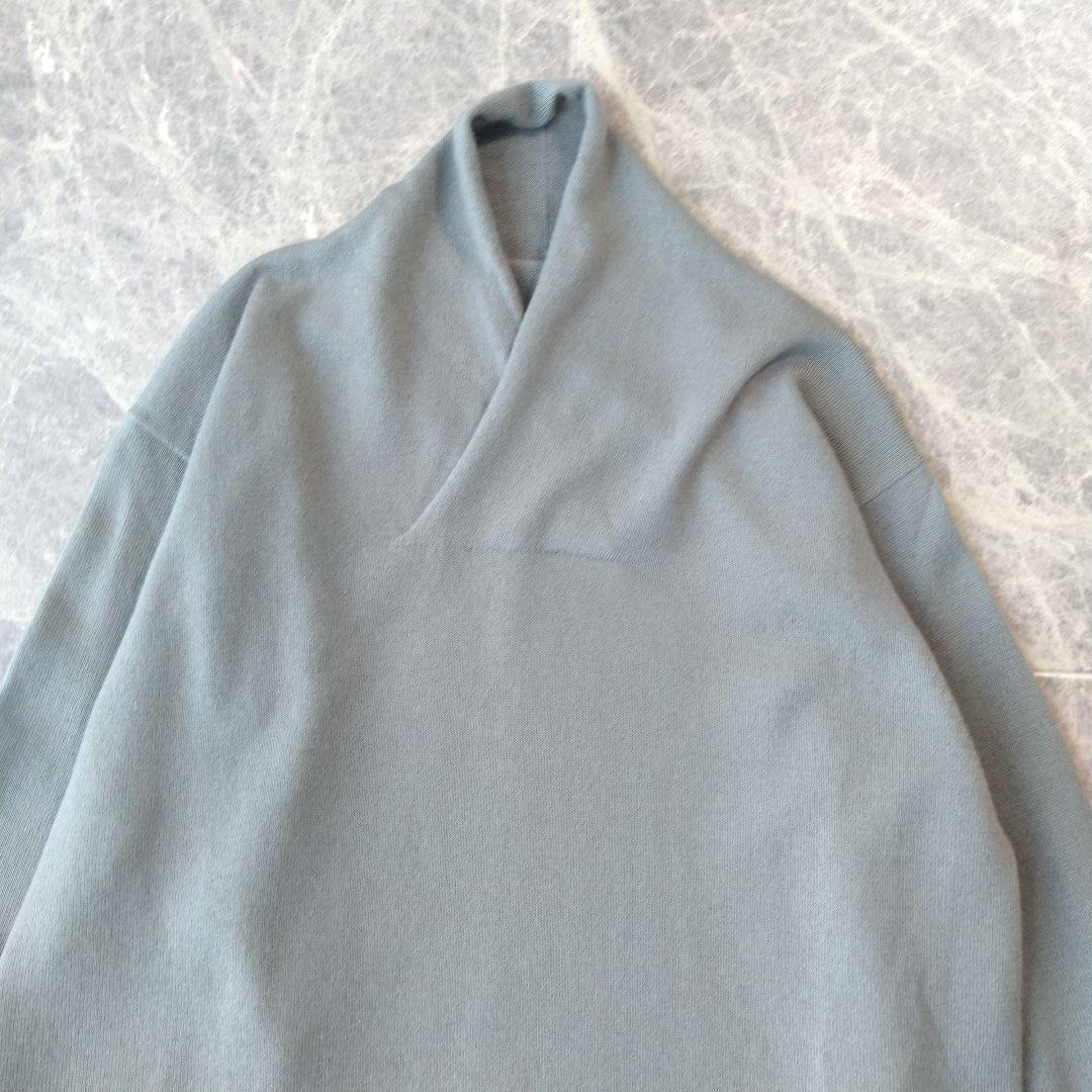 033 ヨーガンレール カシミヤ100% ハイネックニット セーター グリーン