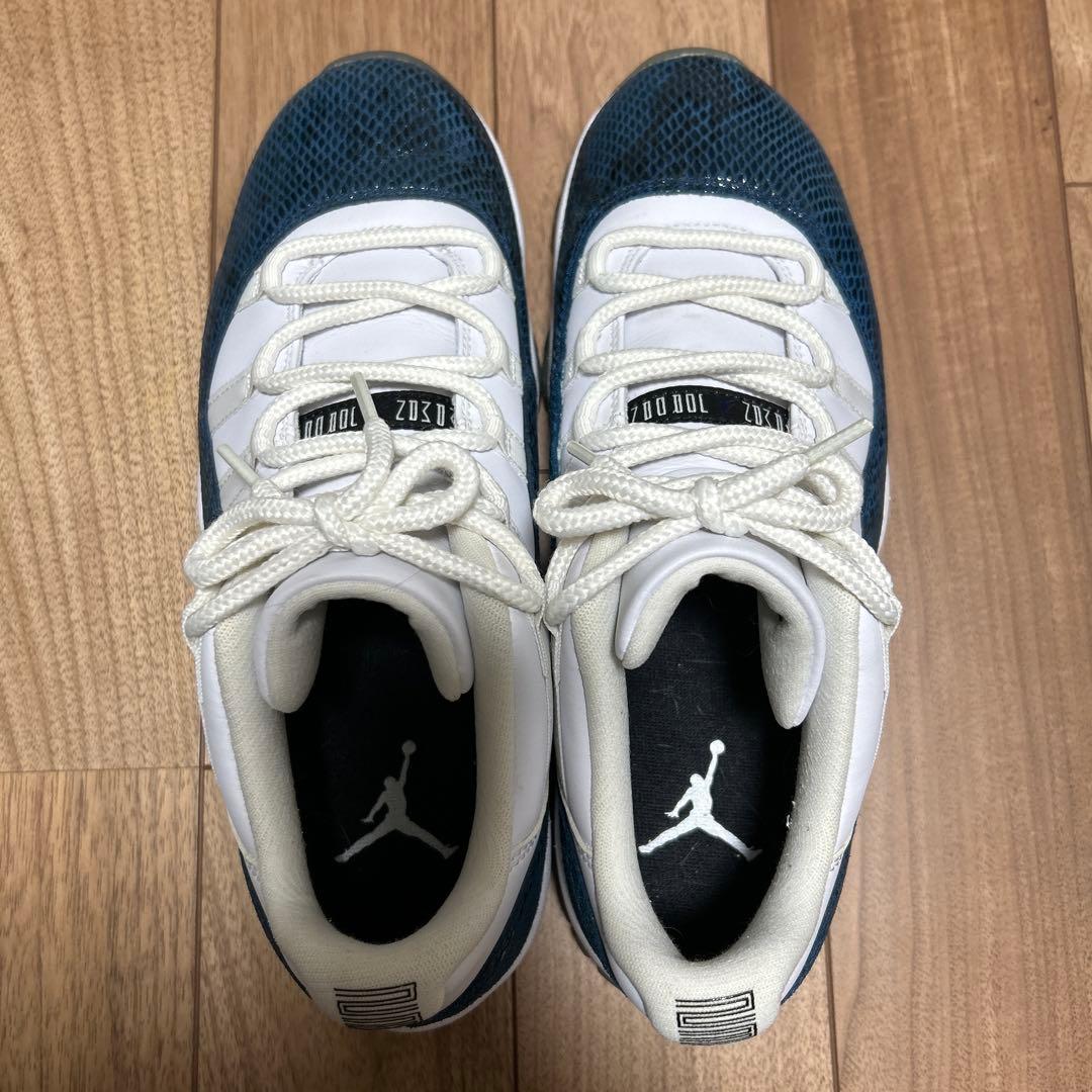 靴 AIR JORDAN 11 LOW SNAKESKIN