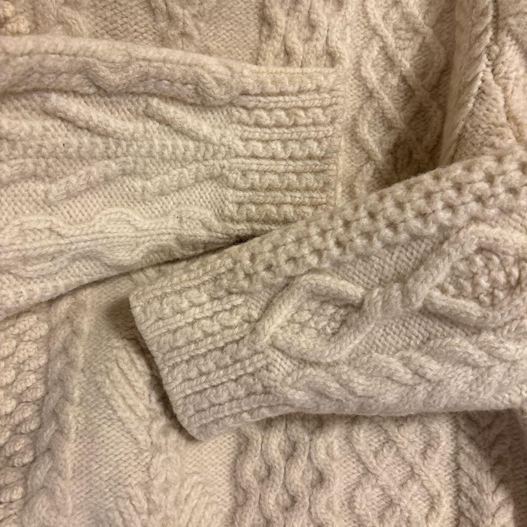 YONETOMI アランニットセーター サイズ:3 定価5万円　雑誌掲載商品