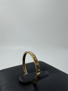 K18ゴールド ハート模様リング 1g 11号 即日発送